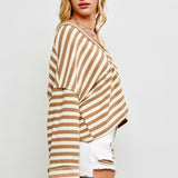 Blanche Oversized Striped Sweatshirt - alldeserved.com