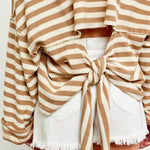 Blanche Oversized Striped Sweatshirt - alldeserved.com
