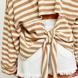 Blanche Oversized Striped Sweatshirt - alldeserved.com