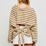 Blanche Oversized Striped Sweatshirt - alldeserved.com