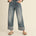 Ayla Straight Leg Cuffed Hem Jeans - alldeserved.com