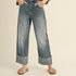 Ayla Straight Leg Cuffed Hem Jeans - alldeserved.com