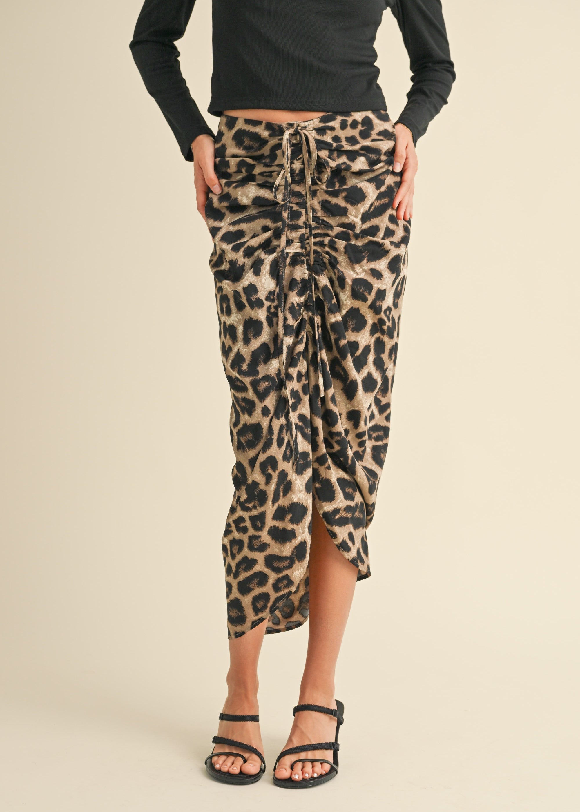 Leopard Print Pencil Skirt - alldeserved.com