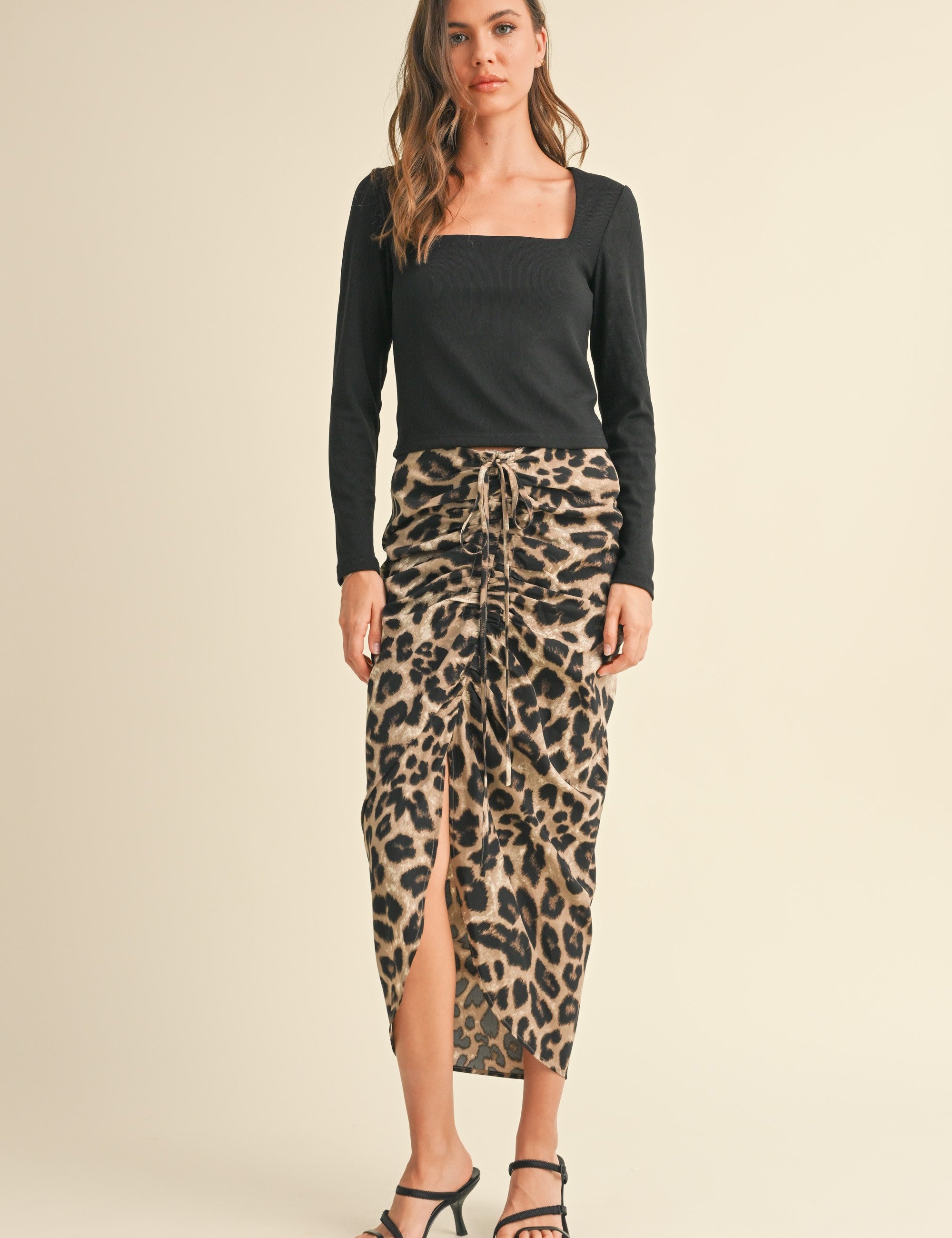 Leopard Print Pencil Skirt - alldeserved.com