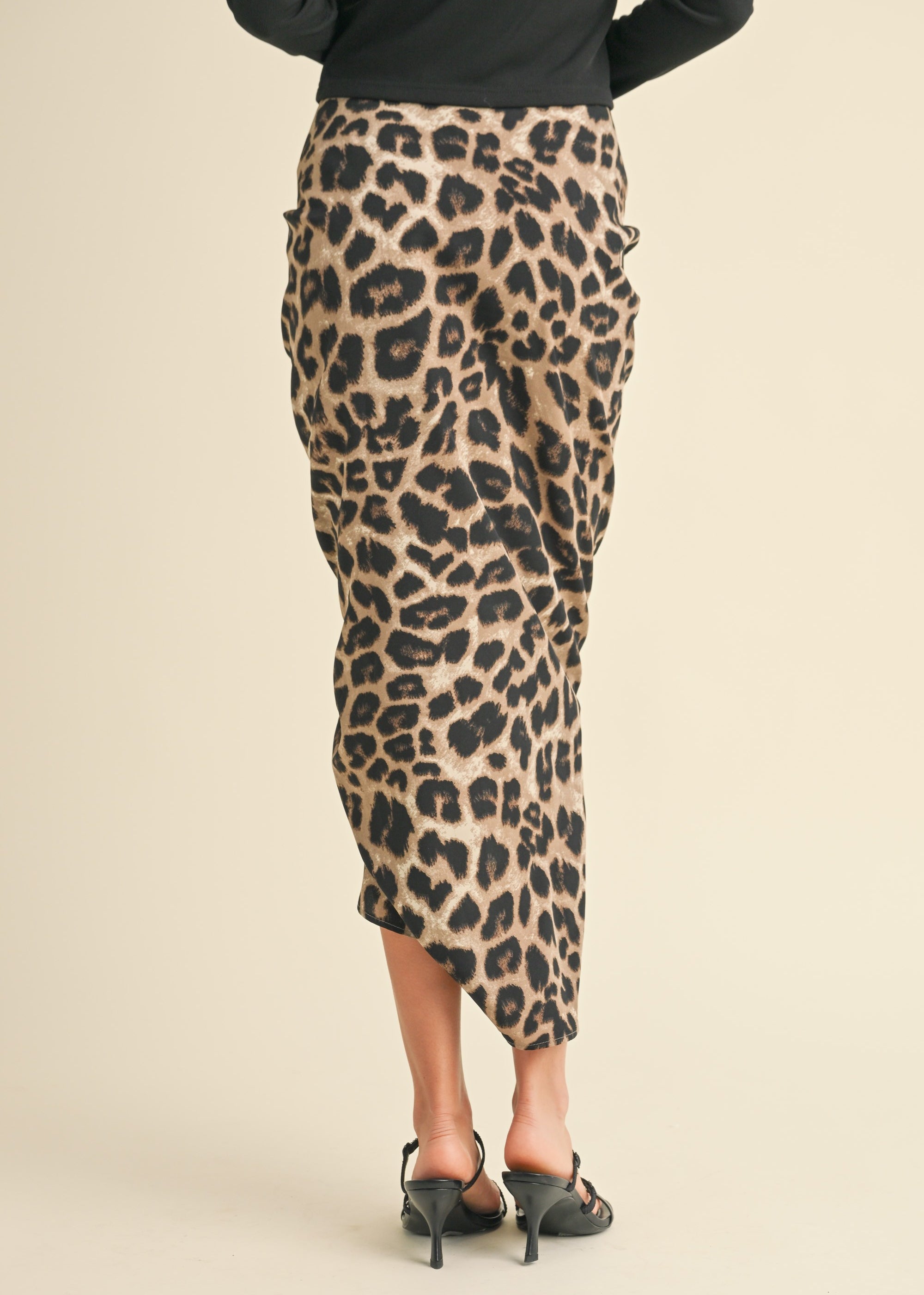 Leopard Print Pencil Skirt - alldeserved.com
