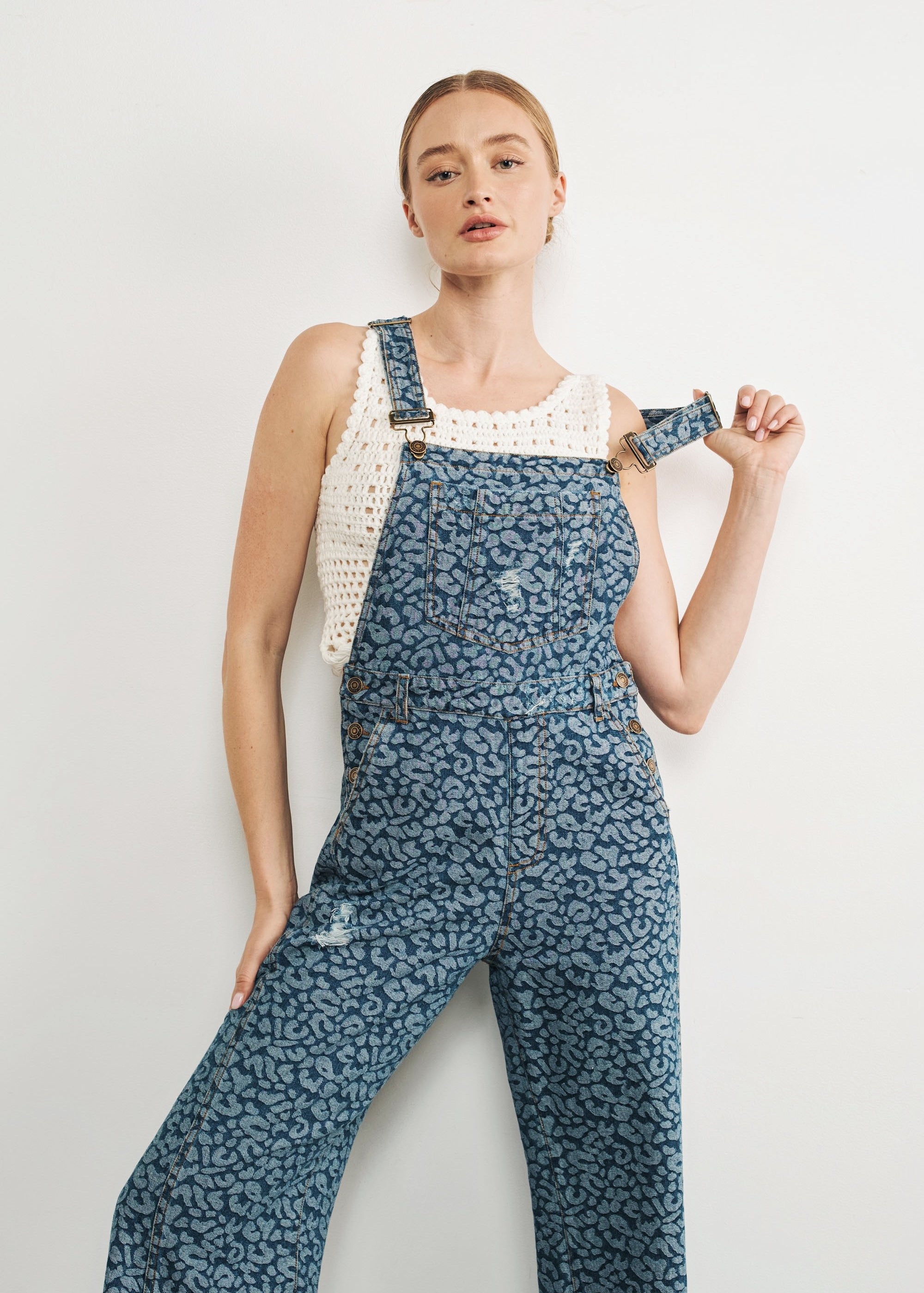 Urban Jungle Leopard Denim Overall - alldeserved.com