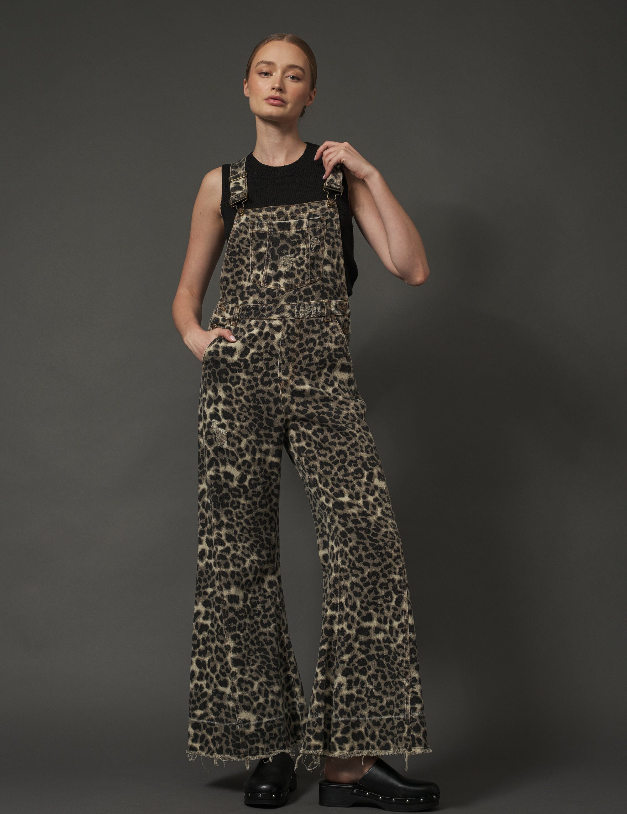 Urban Jungle Leopard Denim Overall - alldeserved.com