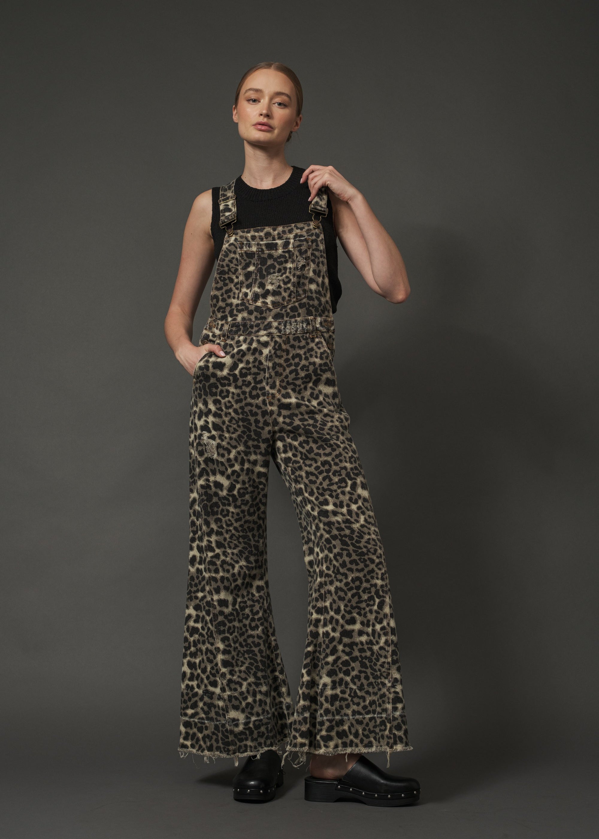 Urban Jungle Leopard Denim Overall - alldeserved.com