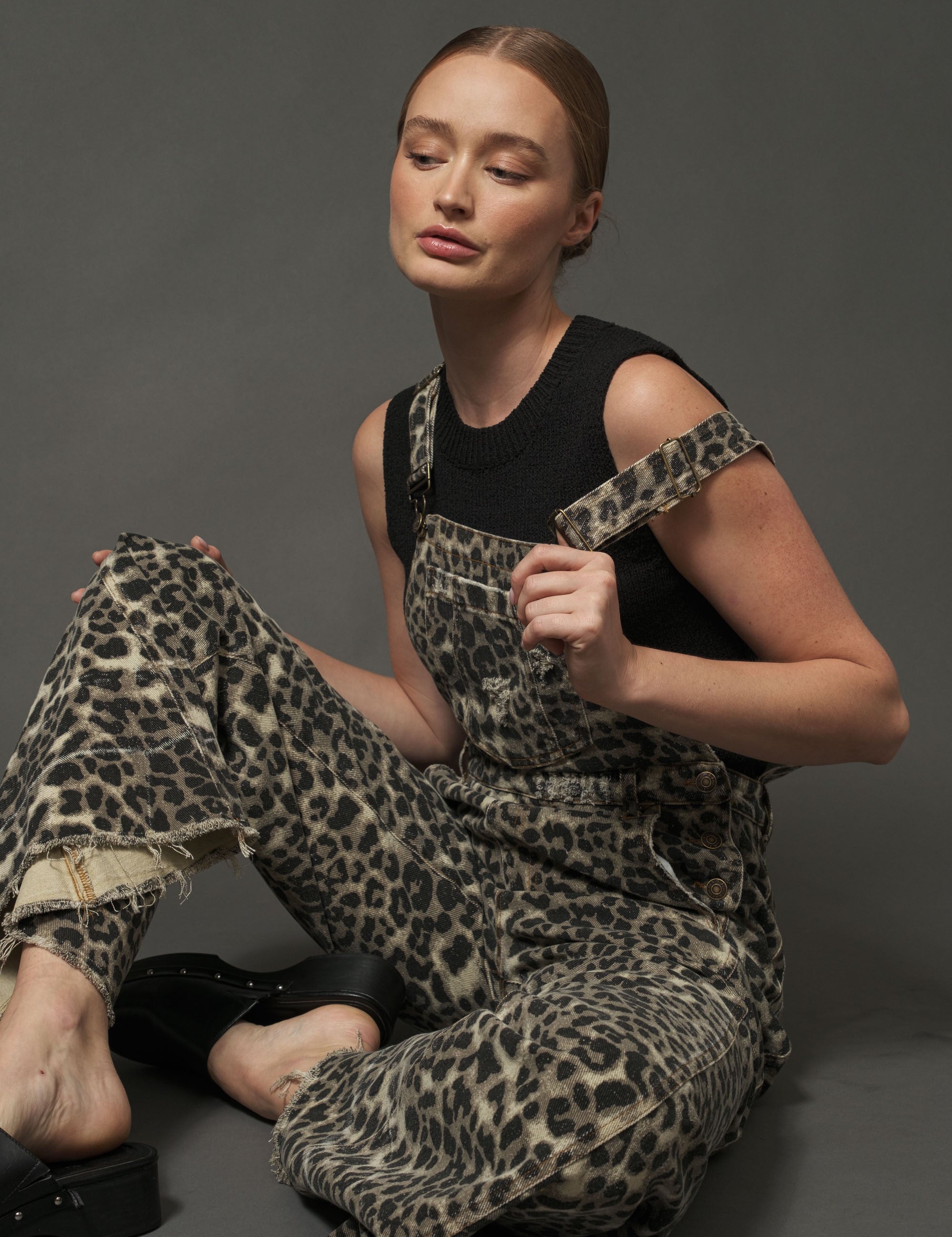 Urban Jungle Leopard Denim Overall - alldeserved.com