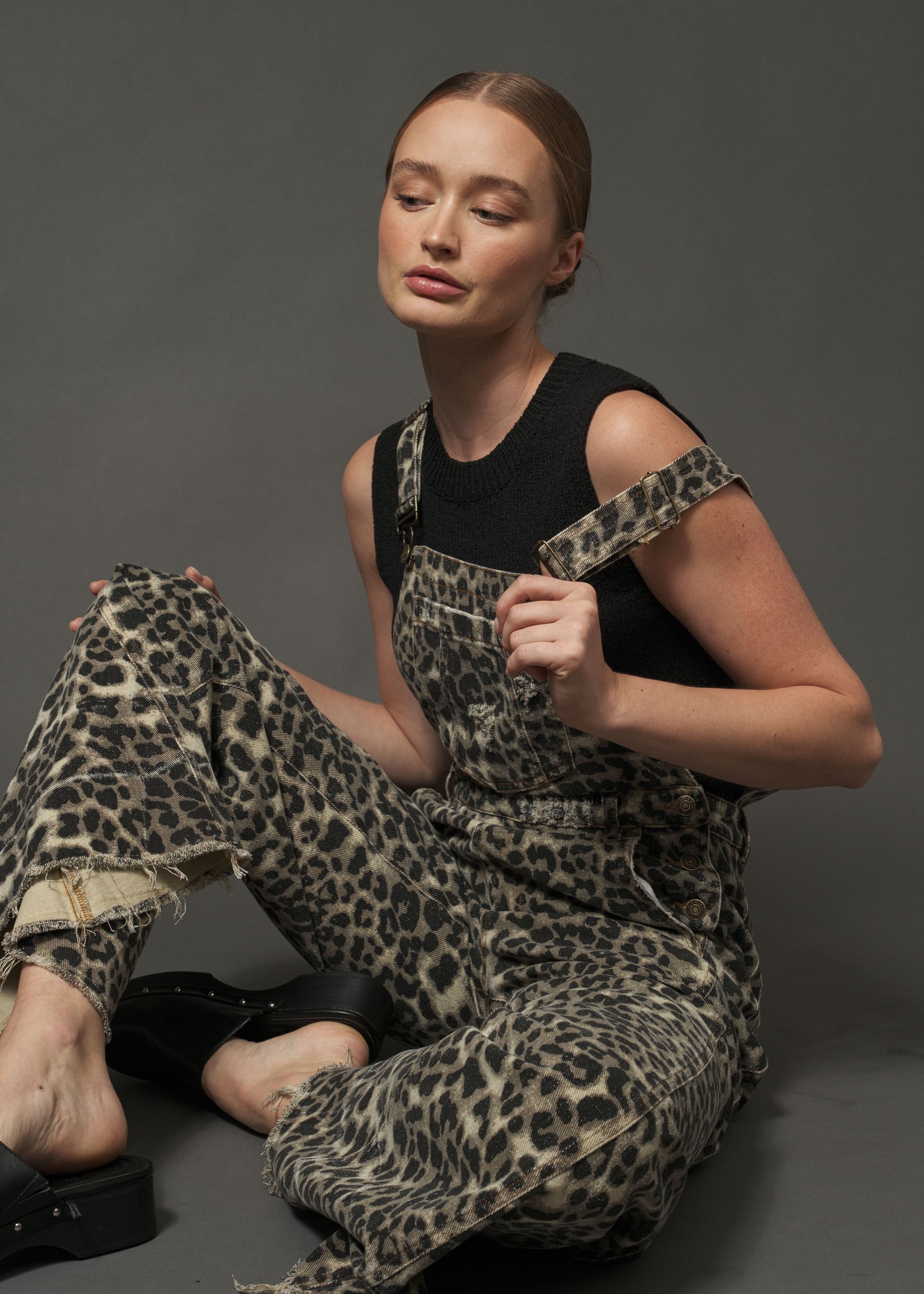 Urban Jungle Leopard Denim Overall - alldeserved.com