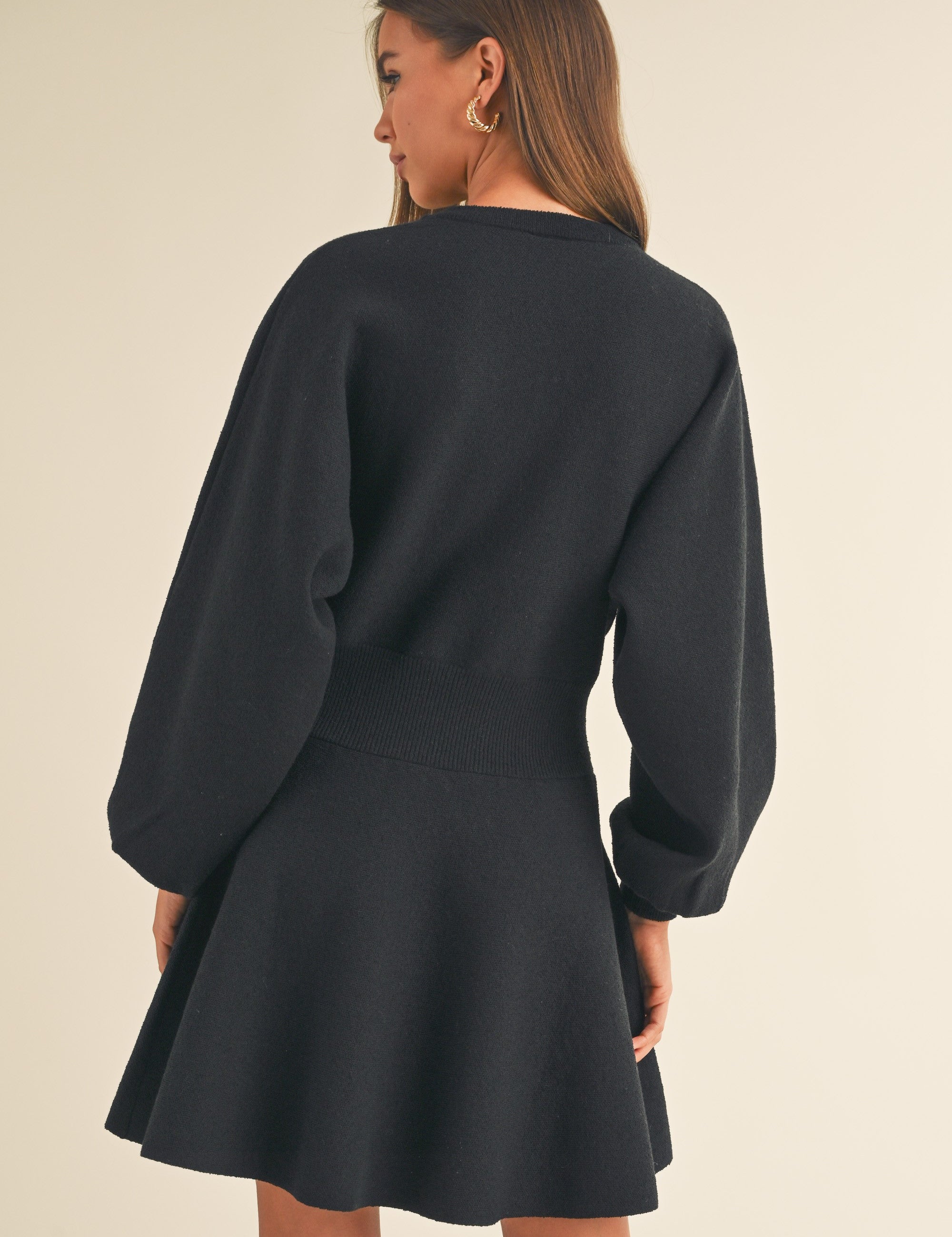 Obsessed Babydoll Sweater Dress - alldeserved.com