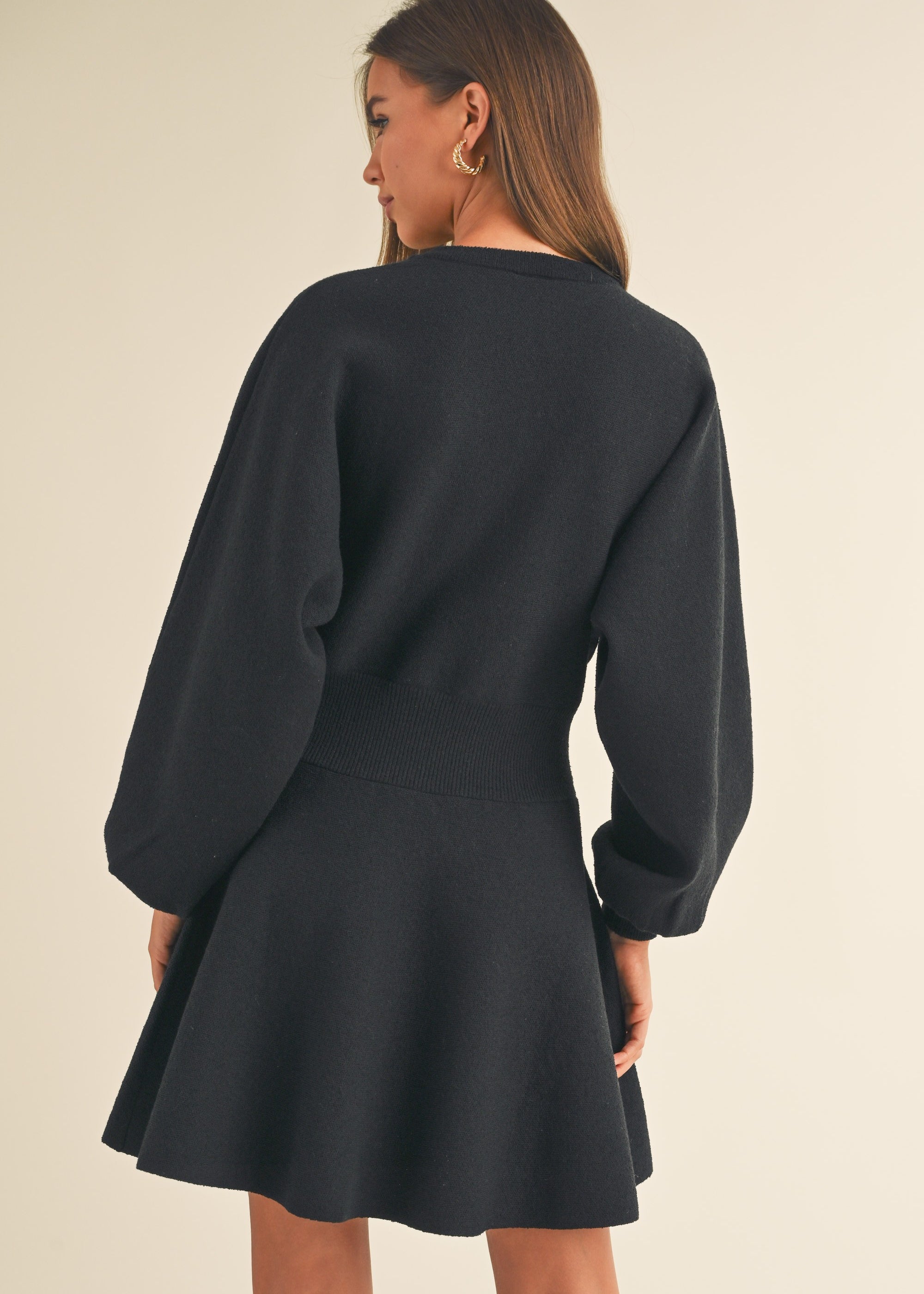 Obsessed Babydoll Sweater Dress - alldeserved.com