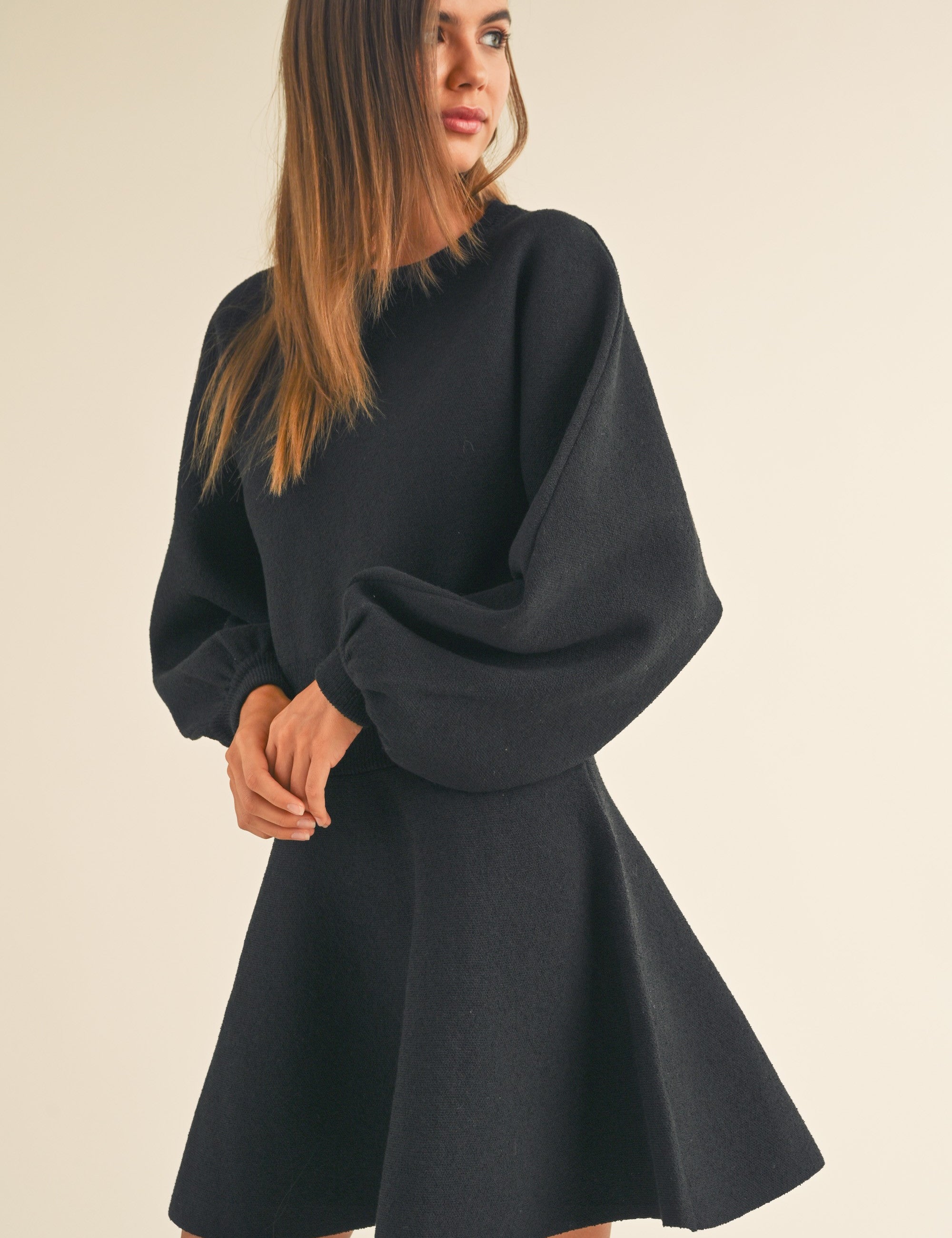 Obsessed Babydoll Sweater Dress - alldeserved.com