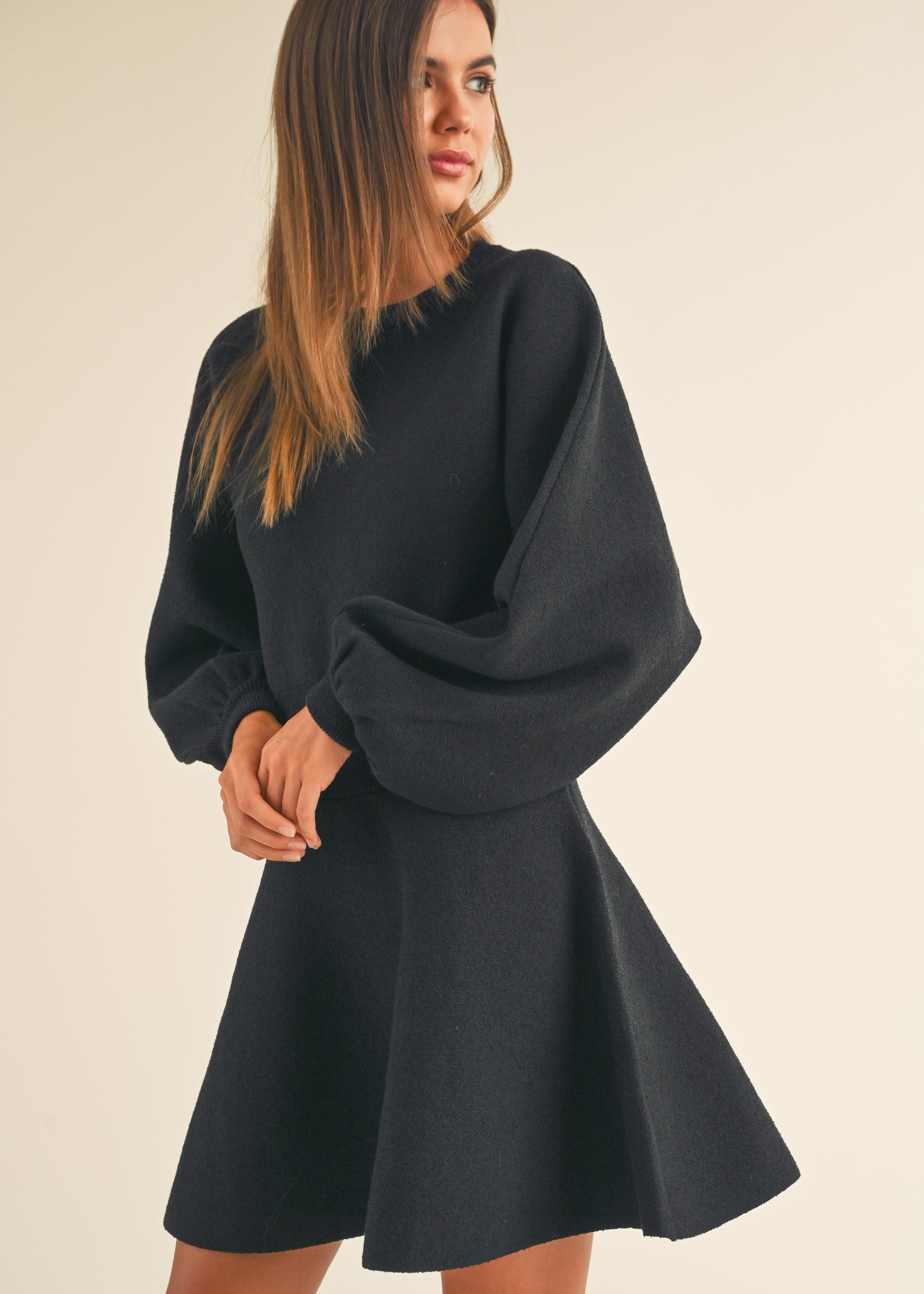 Obsessed Babydoll Sweater Dress - alldeserved.com