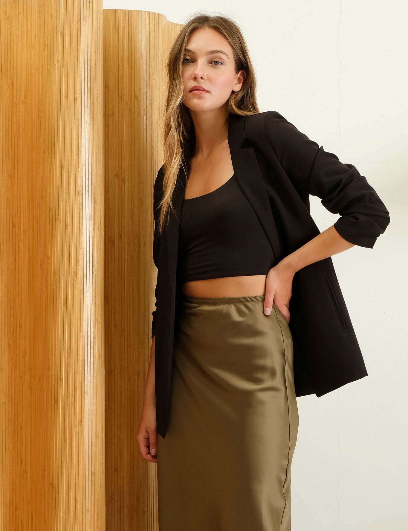 Celeste Satin Maxi Skirt - alldeserved.com