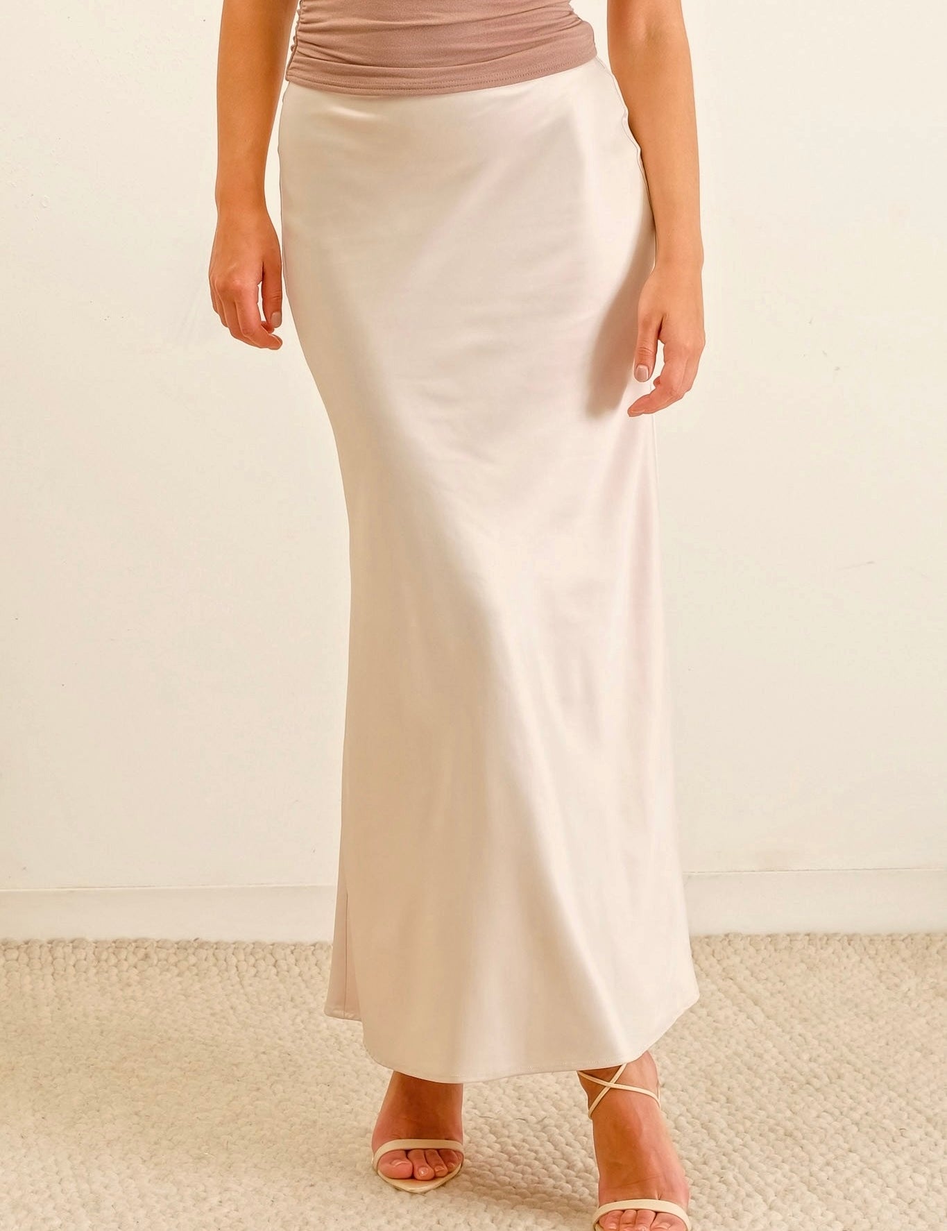 Celeste Satin Maxi Skirt - alldeserved.com