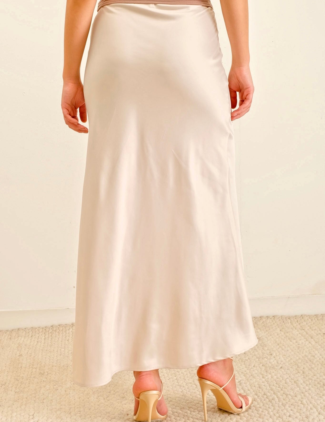 Celeste Satin Maxi Skirt - alldeserved.com