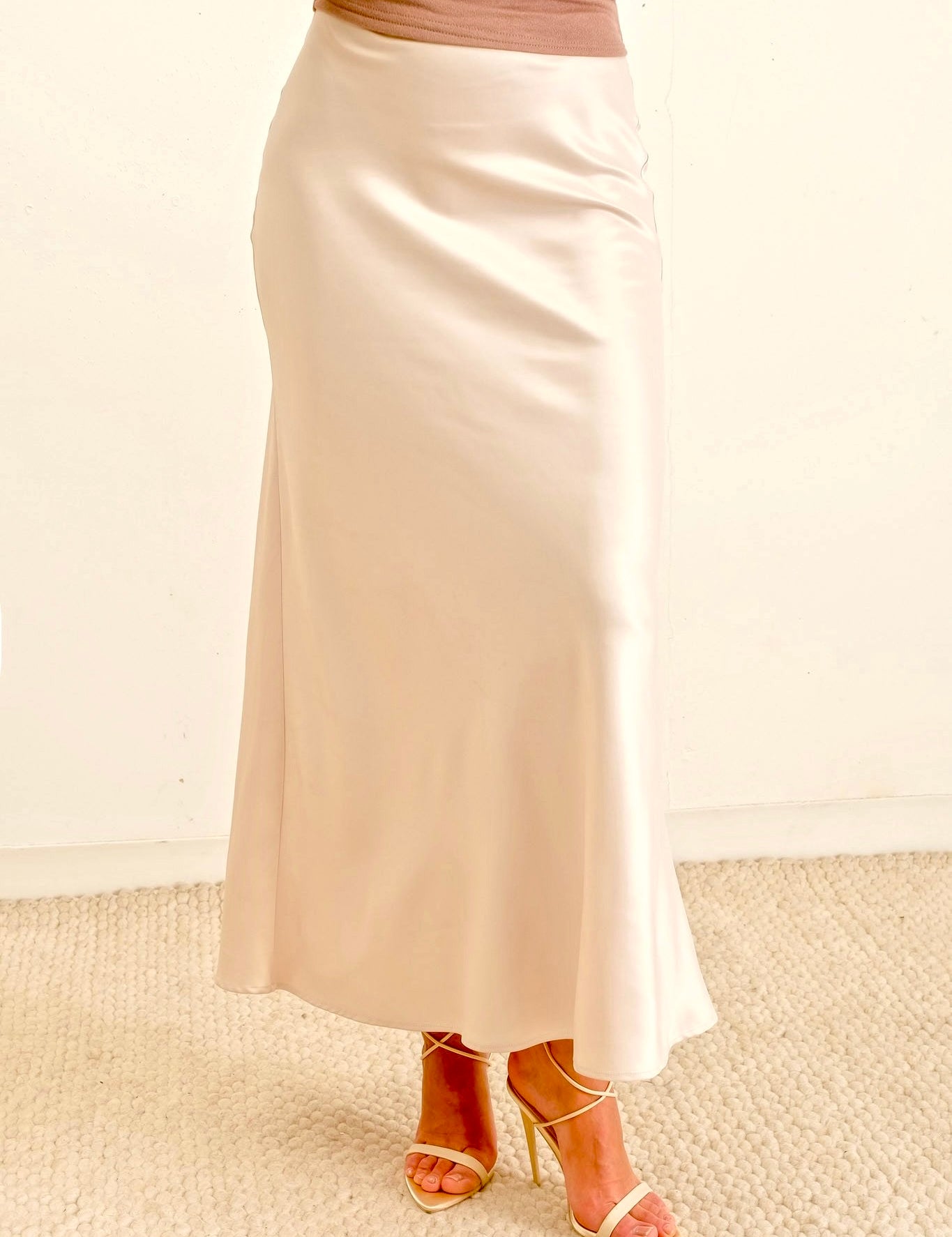 Celeste Satin Maxi Skirt - alldeserved.com