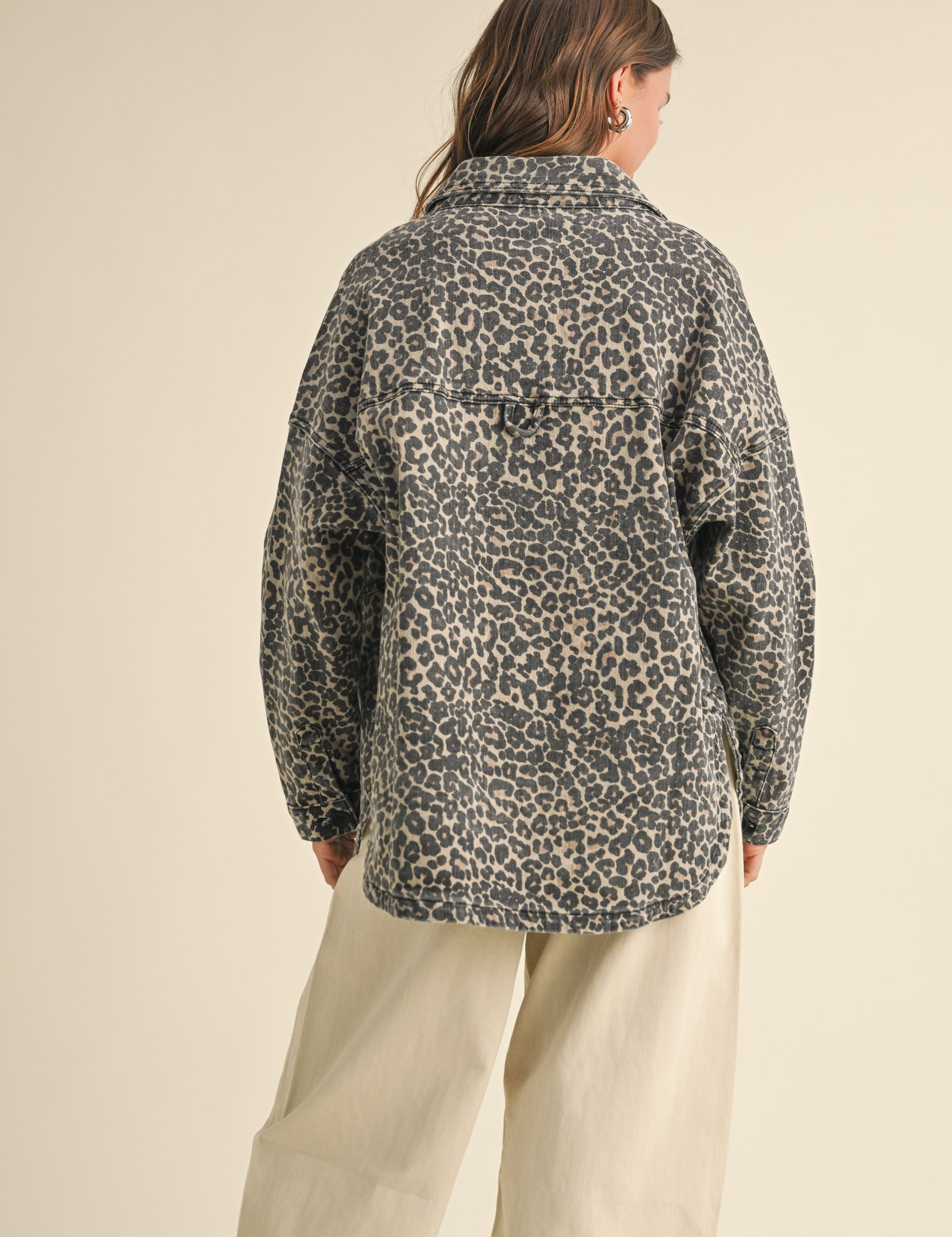 Leopard Print Denim Jacket - alldeserved.com