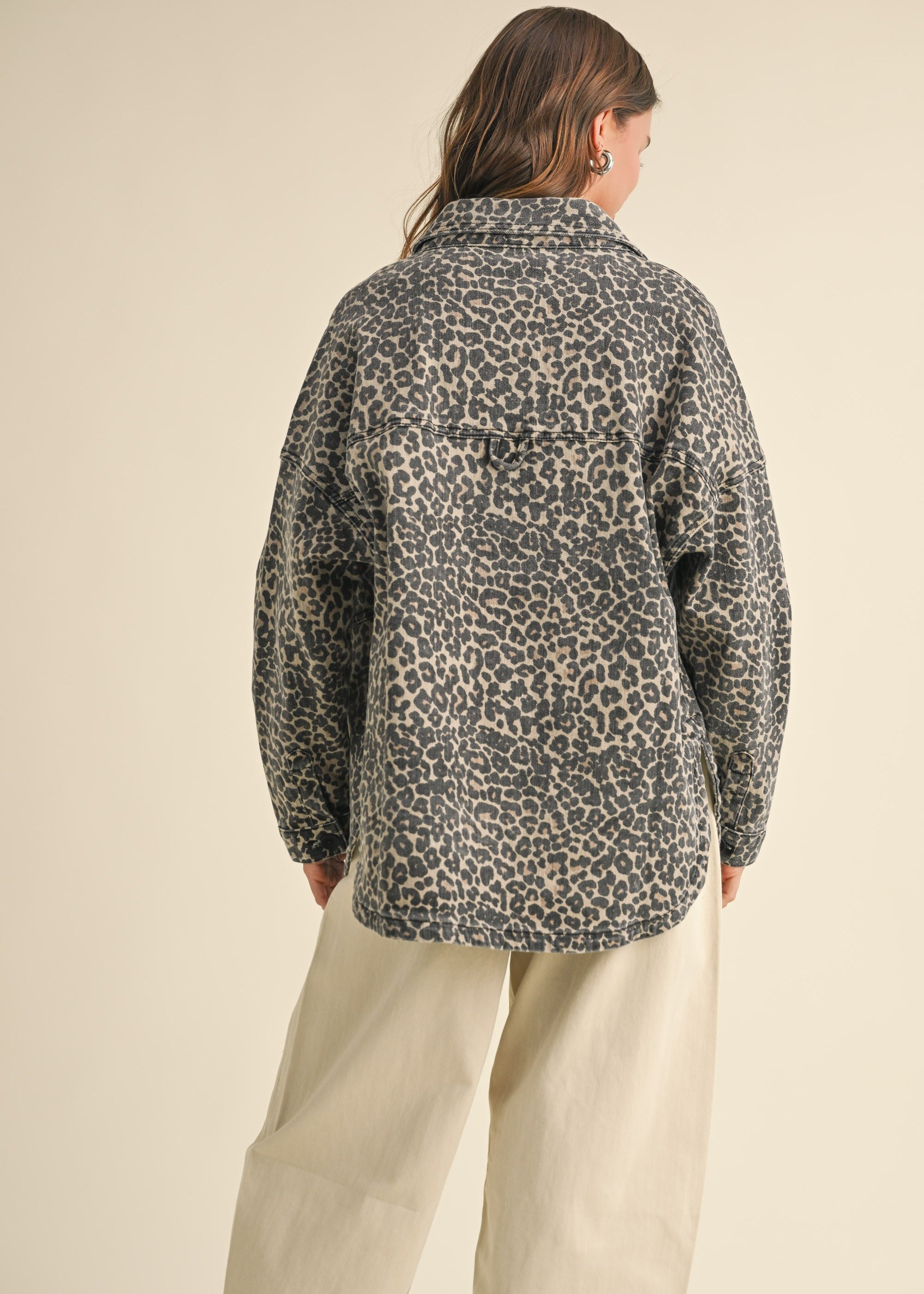 Leopard Print Denim Jacket - alldeserved.com