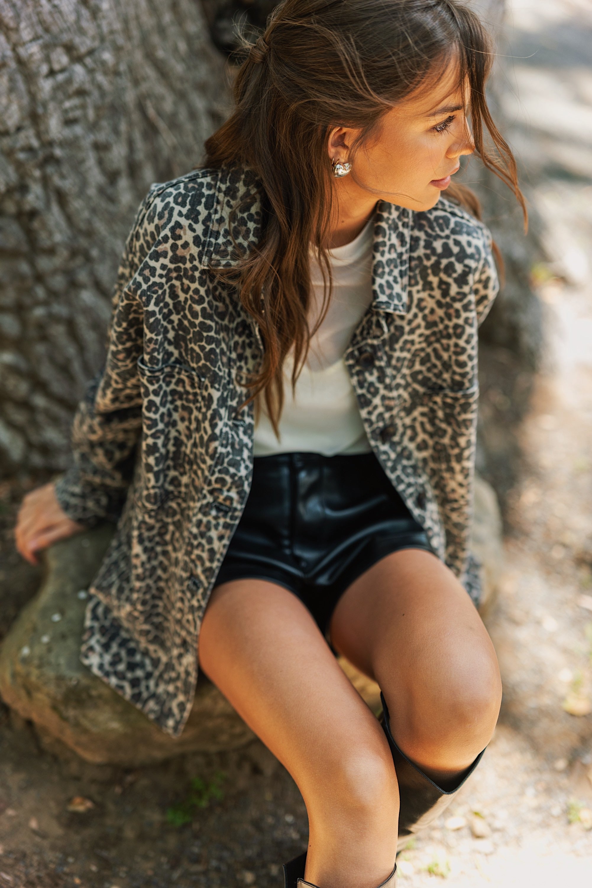 Leopard Print Denim Jacket - alldeserved.com