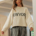 New York Print Casual Sweater - alldeserved.com