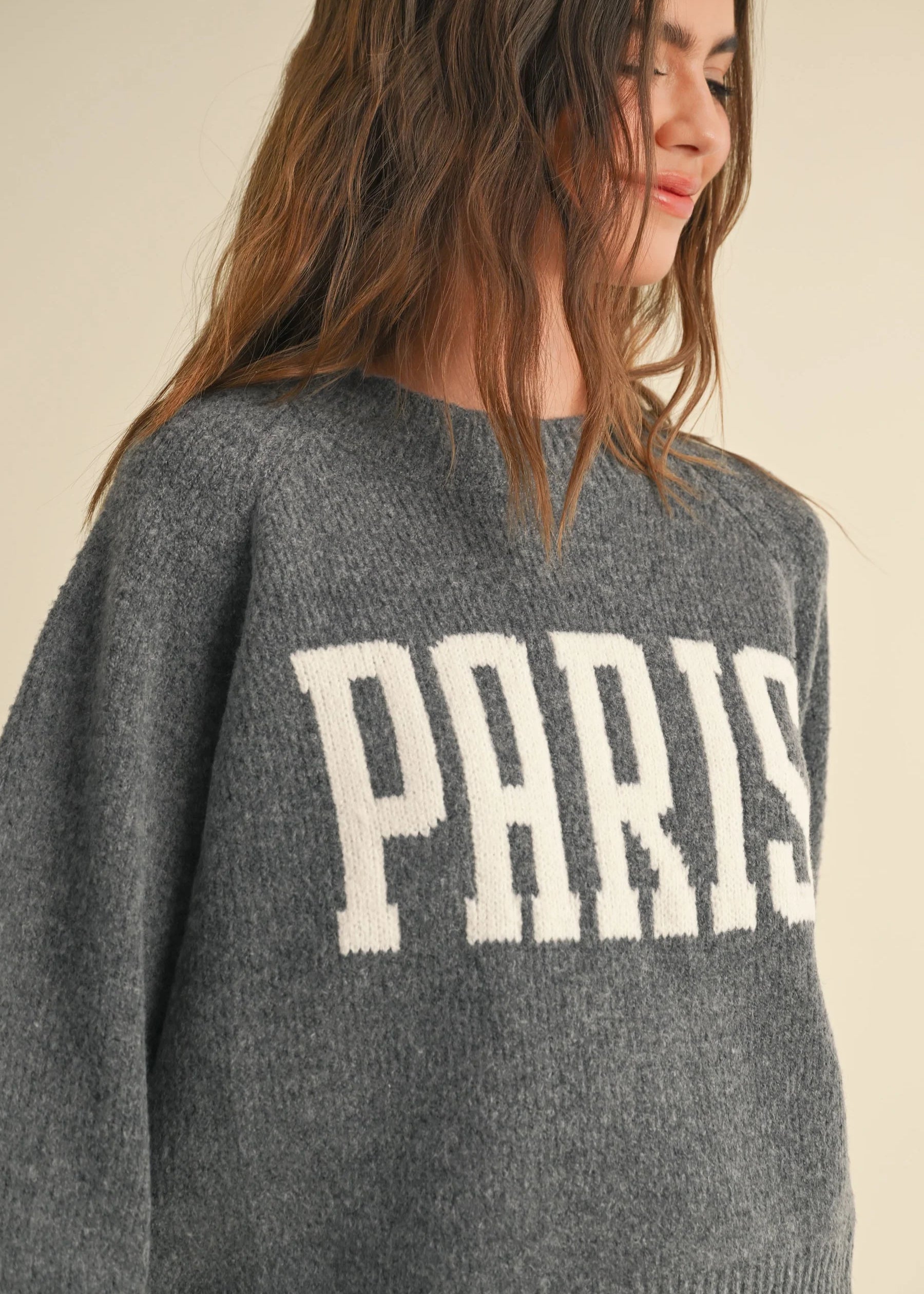 Paris Print Casual Sweater - alldeserved.com