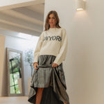 New York Print Casual Sweater - alldeserved.com