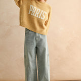 City Print Casual Sweater - Paris Butter