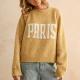 City Print Casual Sweater - Paris Butter