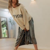 New York Print Casual Sweater - alldeserved.com