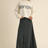 New York Print Casual Sweater - alldeserved.com