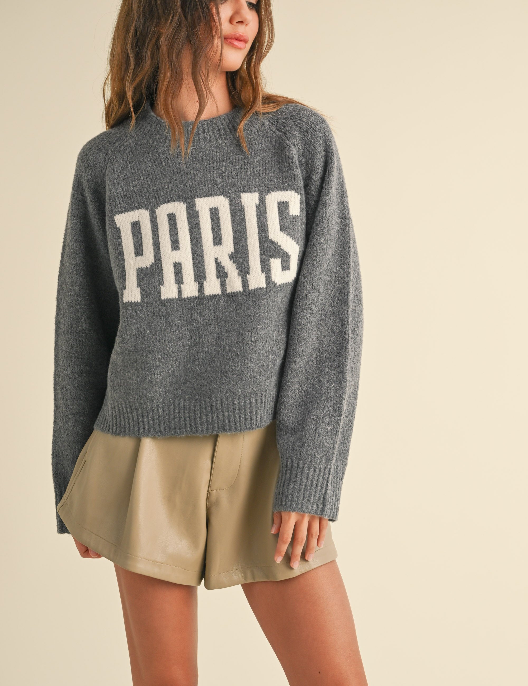 Paris Print Casual Sweater - alldeserved.com