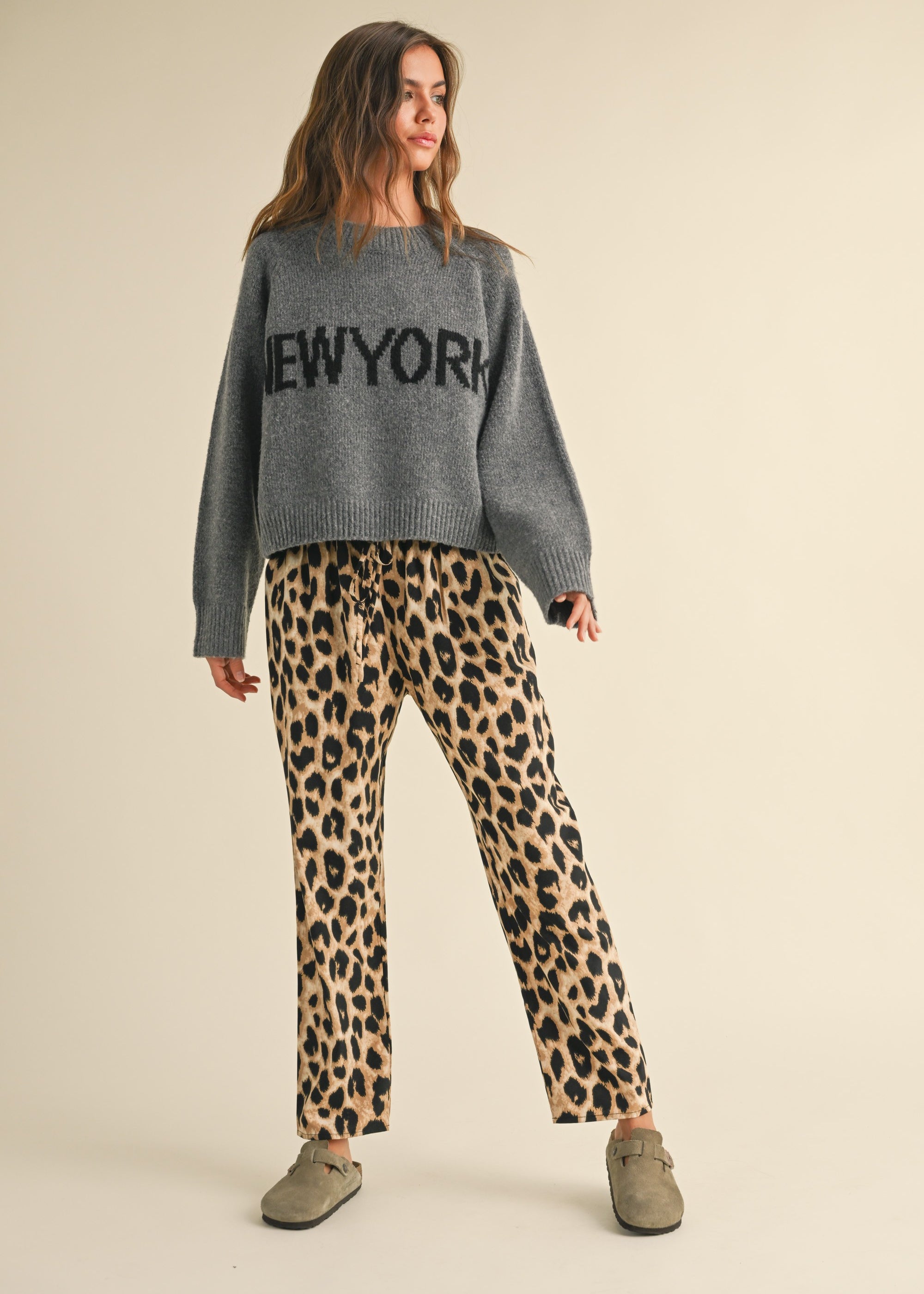 New York Print Casual Sweater - alldeserved.com