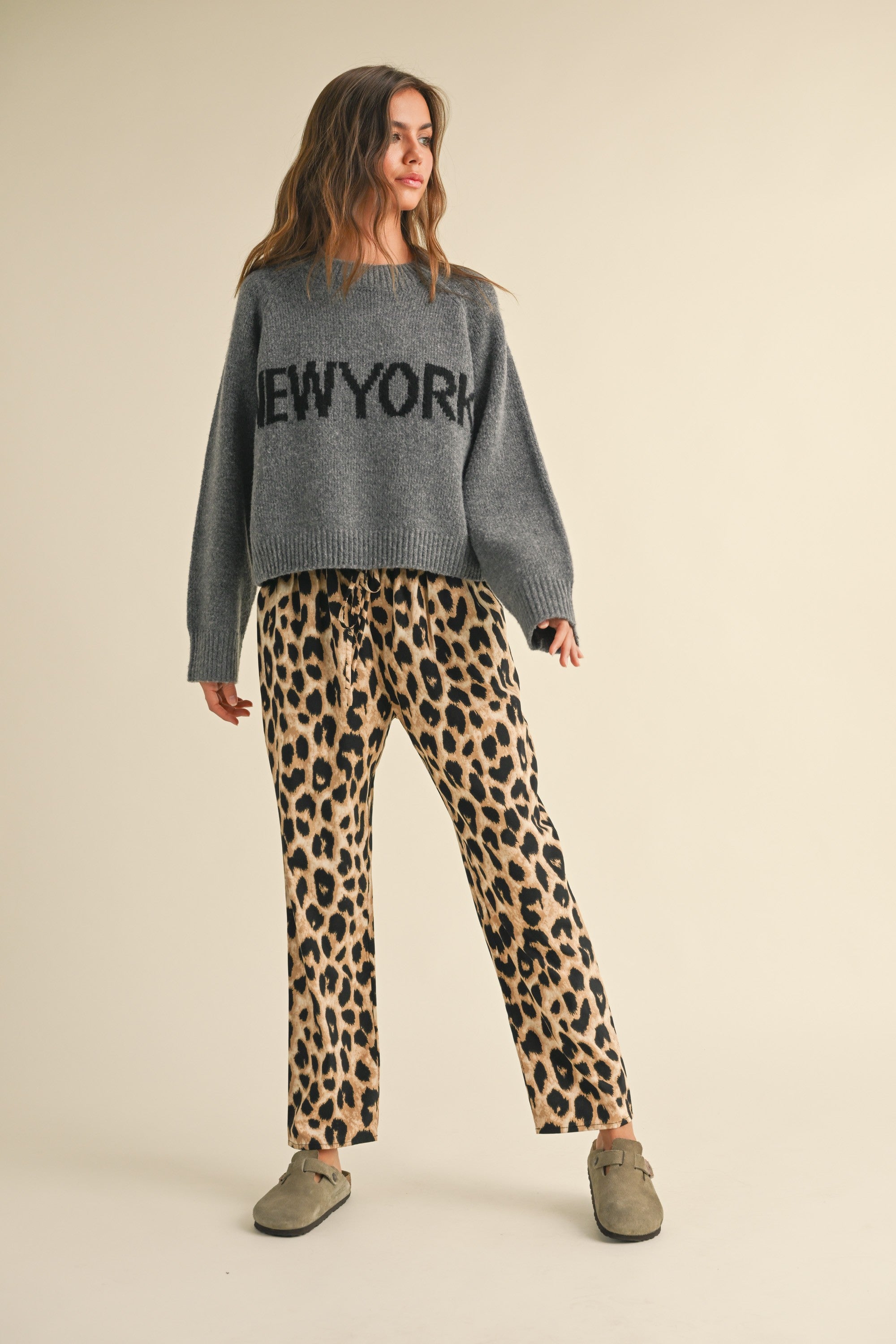 New York Print Casual Sweater - alldeserved.com