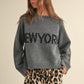 New York Print Casual Sweater - alldeserved.com