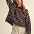 Heartbeat Patterned Cropped Sweater - alldeserved.com