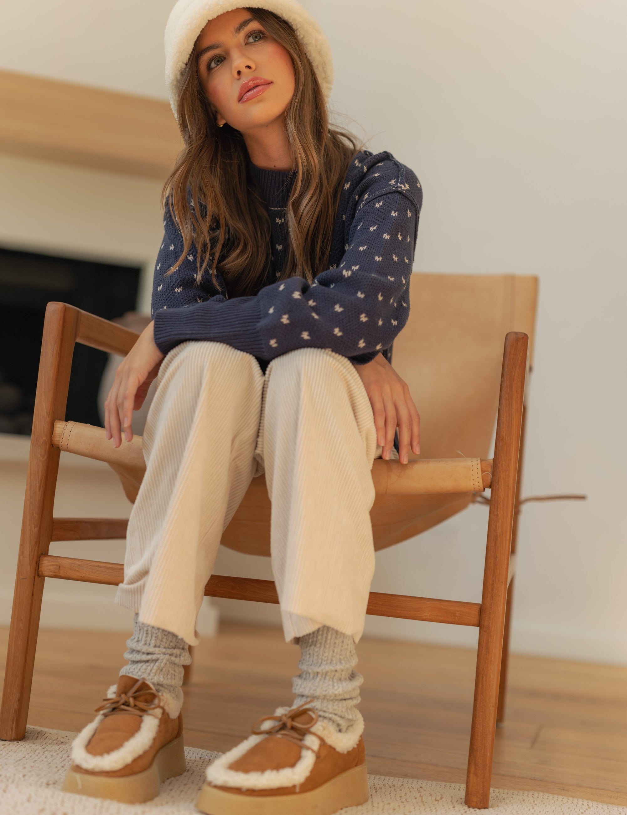 Heartbeat Patterned Cropped Sweater - alldeserved.com
