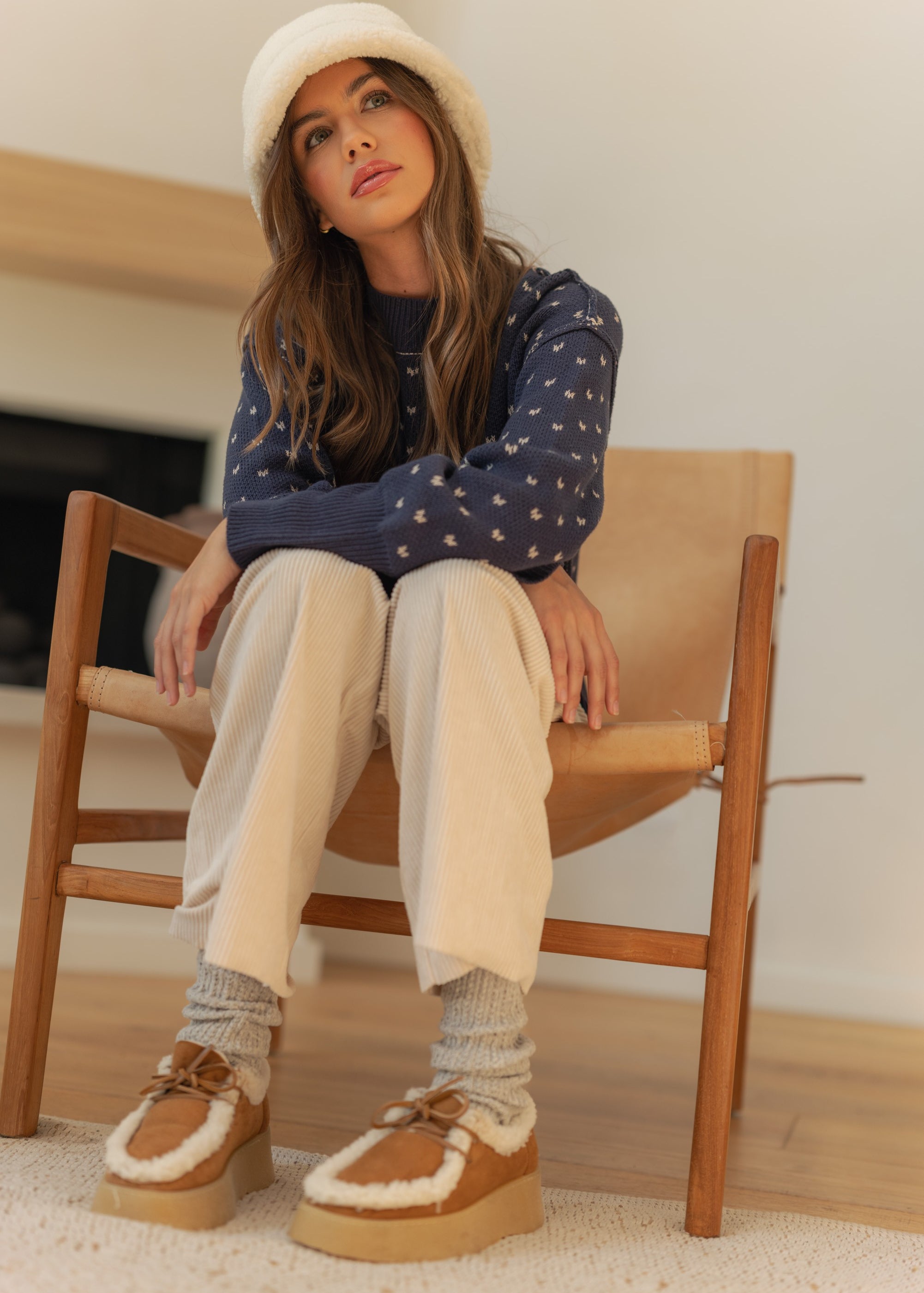 Heartbeat Patterned Cropped Sweater - alldeserved.com