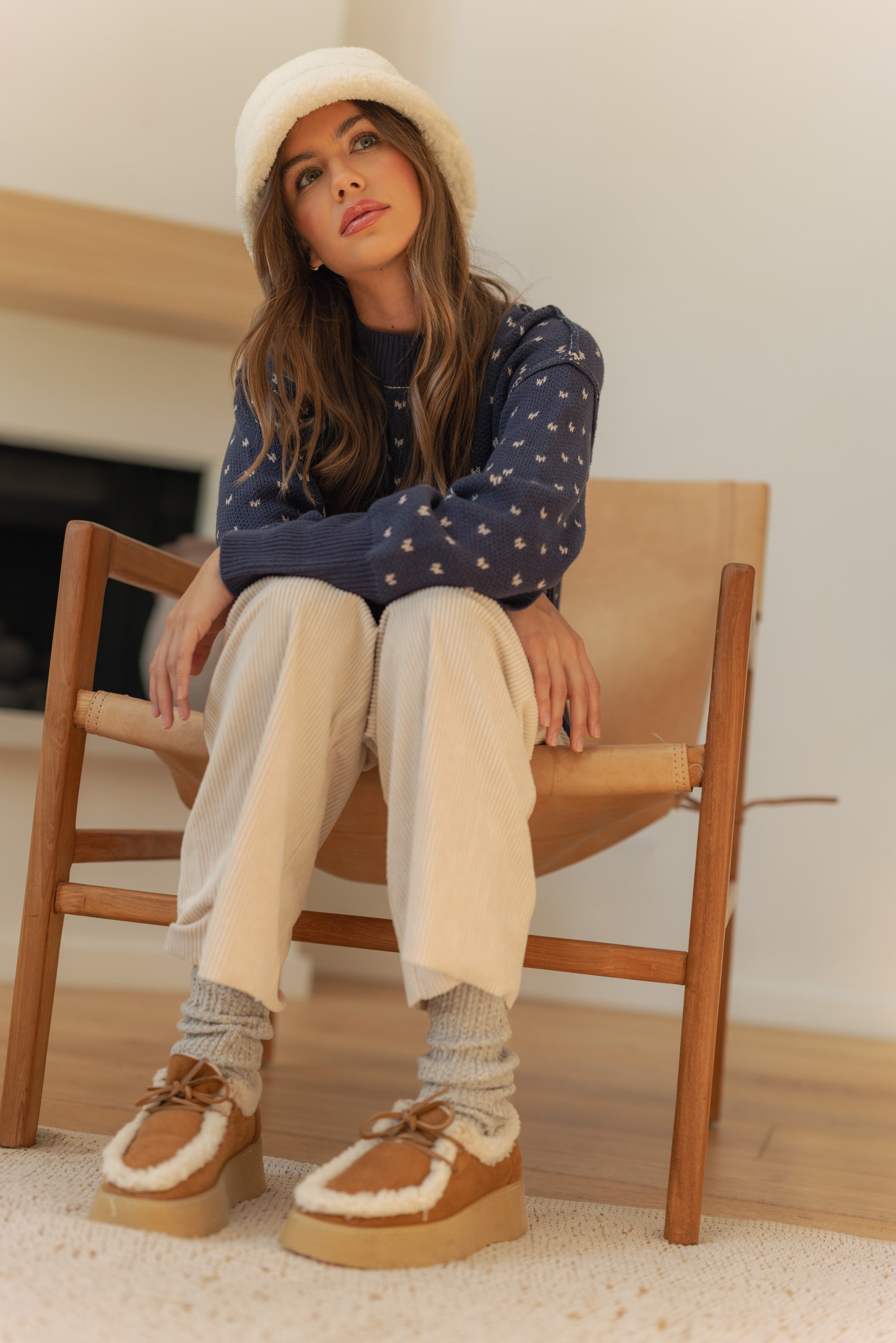 Heartbeat Patterned Cropped Sweater - alldeserved.com