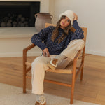 Heartbeat Patterned Cropped Sweater - alldeserved.com