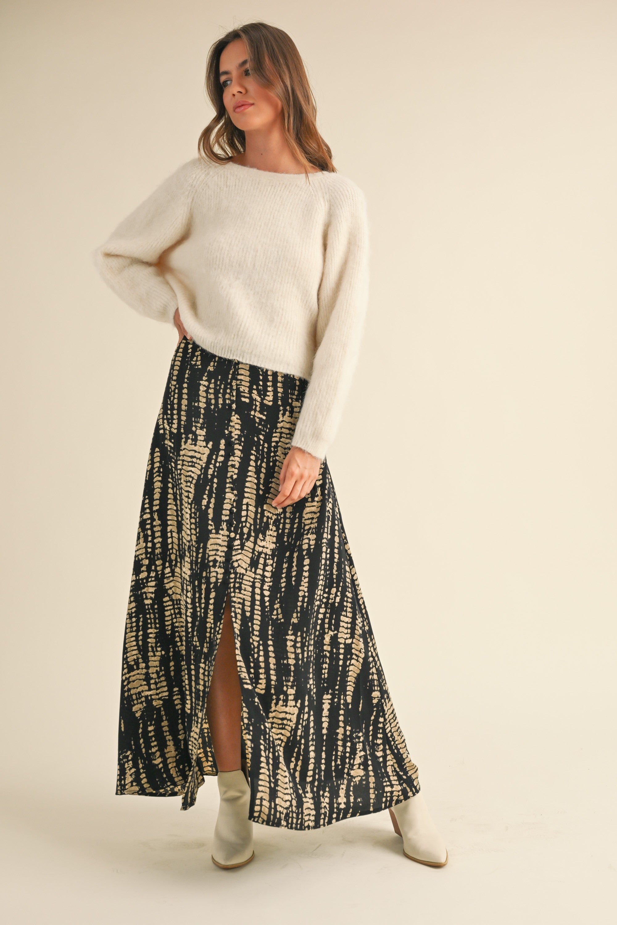 Desert Shadow Slit Skirt - alldeserved.com
