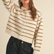 Greta Striped Collar Cardigan - alldeserved.com