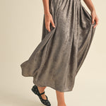Luna Metallic Midi Skirt - alldeserved.com