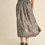 Luna Metallic Midi Skirt - alldeserved.com