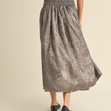 Luna Metallic Midi Skirt - alldeserved.com
