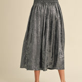 Luna Metallic Midi Skirt - alldeserved.com