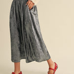 Luna Metallic Midi Skirt - alldeserved.com