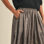 Luna Metallic Midi Skirt - alldeserved.com
