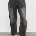Shon Front Pocket Barrel Jeans - alldeserved.com